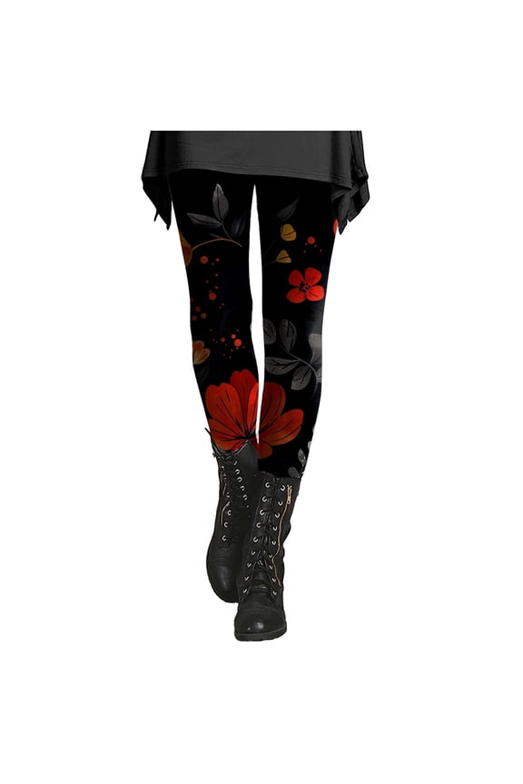 Yoga Pants Women Milk Silk Grinding Printed Pants for Women Slimming Ethnic Style Base Layer Trousers C L