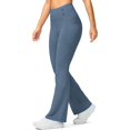 thumbnail image 1 of Gkeoshab Yoga Pants Women's High-Waisted Flared Yoga Pants with Deep Button Pockets Slimming Casual Trousers for Spring & Fall Blue S, 1 of 8