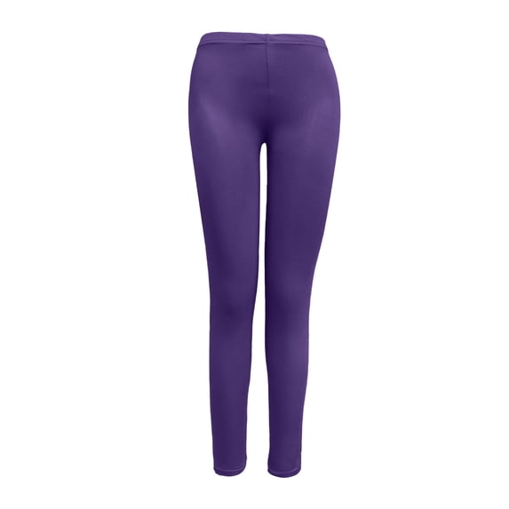 Gkeoshab Yoga Pants Women's Solid Color Seamless Yoga Pants Breathable Workout Leggings Four Season Purple L