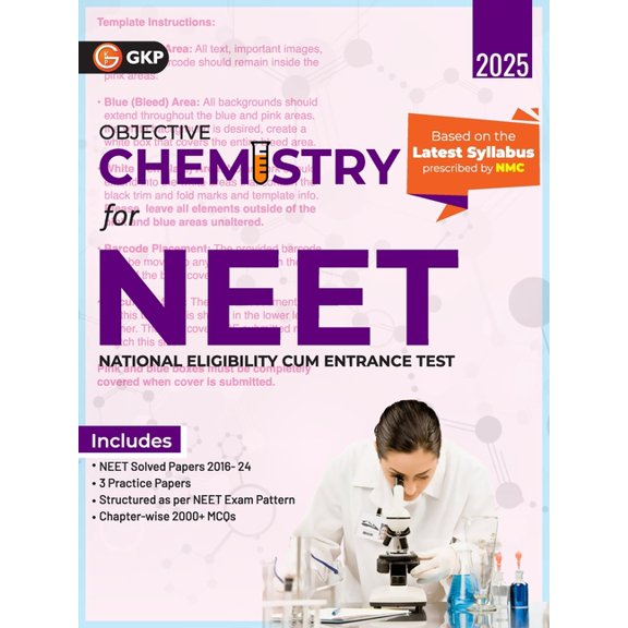 Gkp Neet 2025: Objective Chemistry - Guide (Includes 3 Practice Papers, Solved Papers (2016-2024) & 2000+ MCQs), (Paperback)