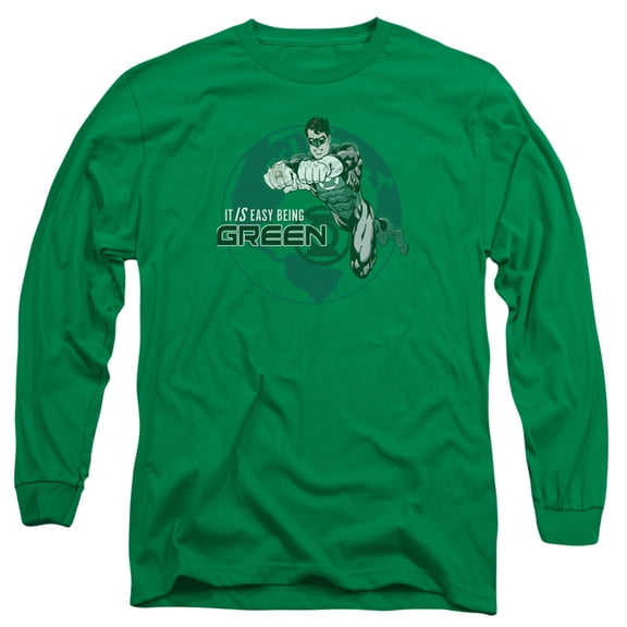 Gl Easy Being Green Long Sleeve Adult 18/1 T-Shirt Kelly Green