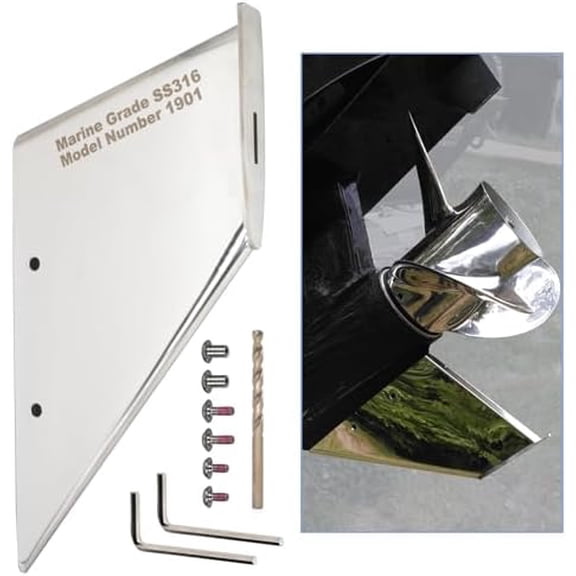 GlckMarine 27031 Boat Skeg Safe Repair Guard Fits MerCruiser Alpha 1 Gen 2 1991-Present Stern Drive Marine Models Material Stainless Steel$$Watercraft