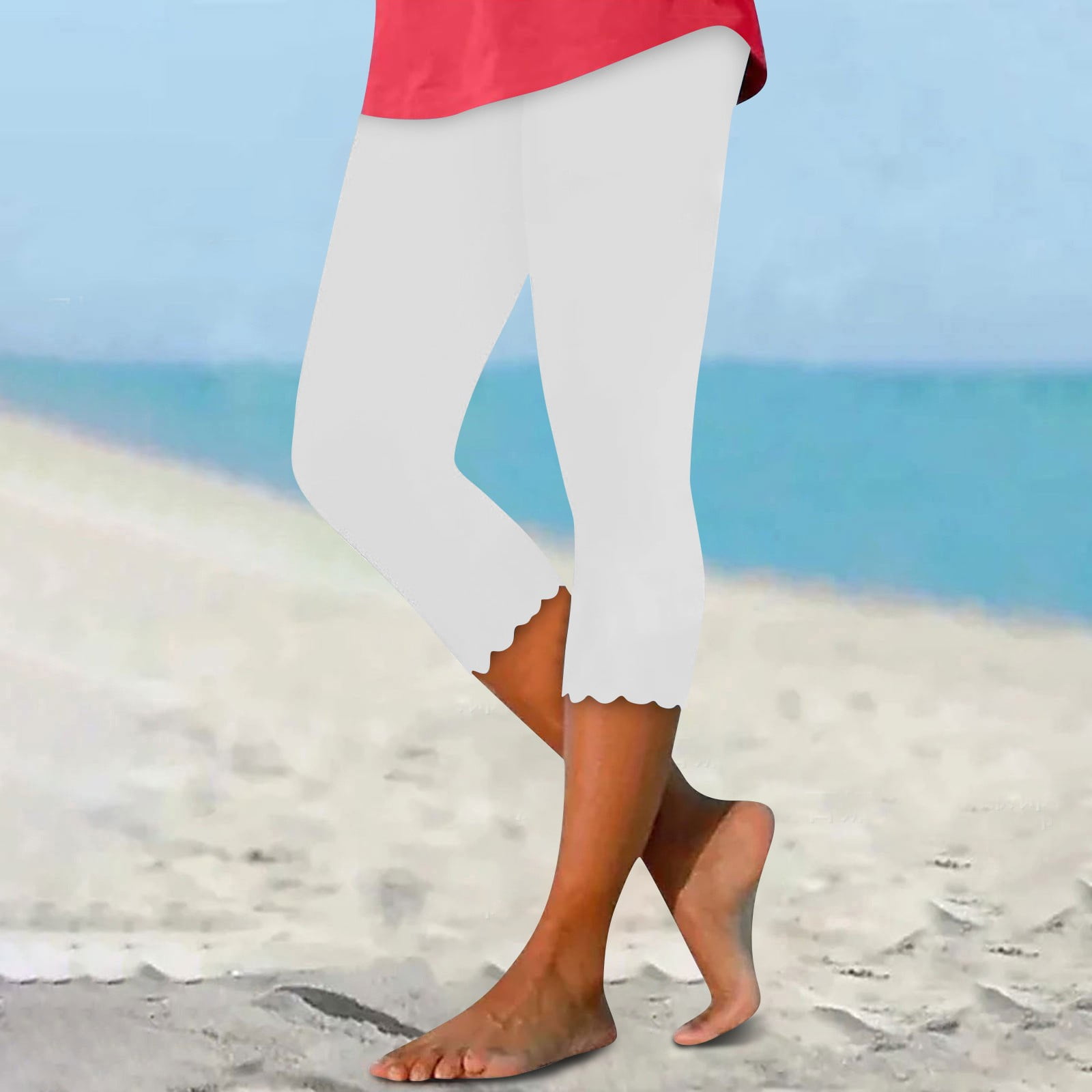 GlTpooo Capri Leggings for Women Tummy Control Plus Size Shapewear