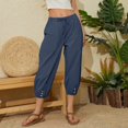 GlTpooo Capri Pants for Women Cotton Linen High Waisted Pants Summer