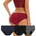 thumbnail image 1 of GlTpooo Period Underwear for Women Menstrual Panties Womens Leak Proof Mid Waist Cotton Postpartum Ladies Plus Size Panties Briefs 3PCS Gray 3XL, 1 of 6