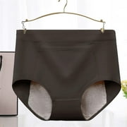 GlTpooo Women's Incontinence Underwear High Absorbency Period Cotton Underwear Heavy Flow Leakproof Panties Postpartum Menstrual Protective Briefs Black XL