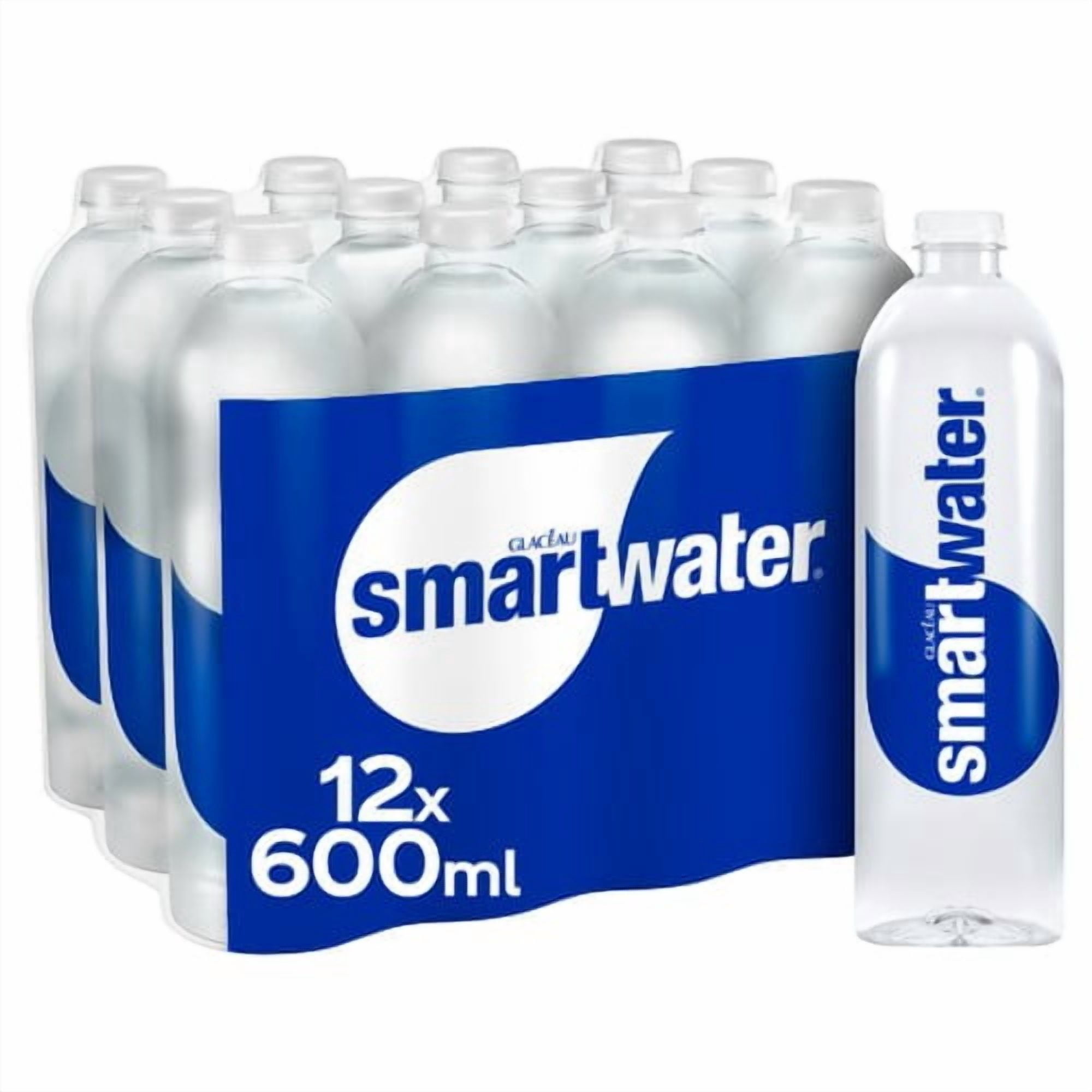 Glaceau Smartwater Still 12 x 600ml, British Import (Pack of 2)