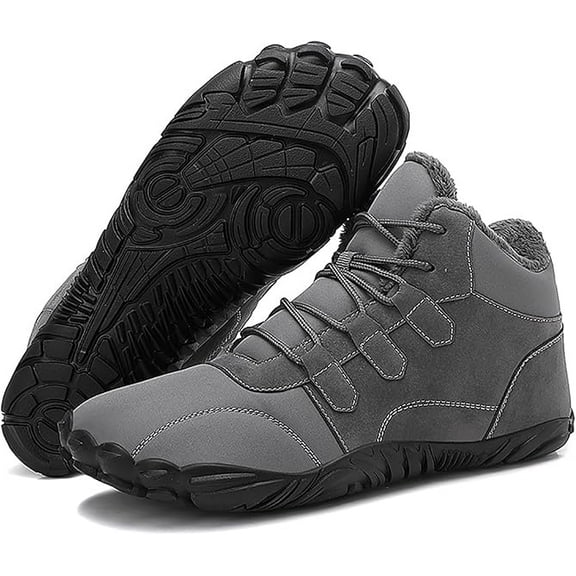 Glacia Barefoot Shoes, Winter Barefoot Shoes Women Men, Grounded Winter Footwear Wide Toe Highly Elastic Non-Slip