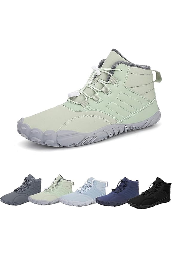 Glacia Barefoot Shoes, Winter Barefoot Shoes Women Men, Grounded Winter Footwear Wide Toe Highly Elastic Non-Slip