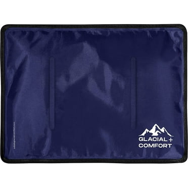 Glacial Comfort Gel Ice Pack Hot & Cold Compress for Injury & Pain Relief, Large (15" x 11")