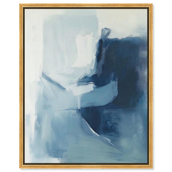 Glacial Reflections I Canvas Digital Abstract by Art Remedy, Gold Frame, 24 x 30