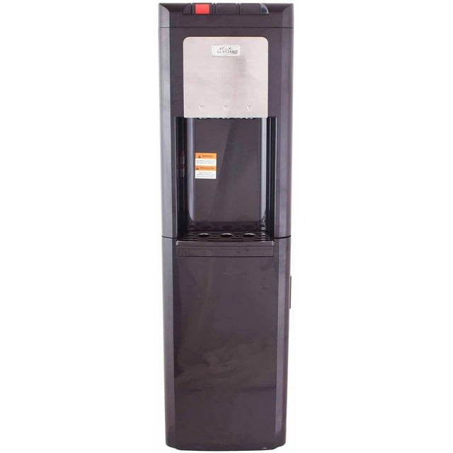 Glacial Water Dispenser Water Cooler and Refrigerator, Black Top-Load ...