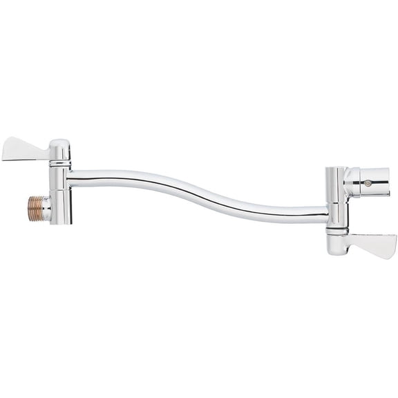 Glacier Bay 0.8 Straight Adjustable Shower Arm in Chrome, Grey