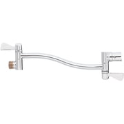 Glacier Bay 0.8 Straight Adjustable Shower Arm in Chrome, Grey