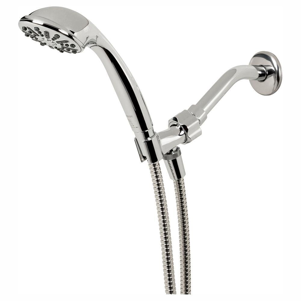 Chrome Handheld Wall Mounted Shower Head with 60-Inch Hose