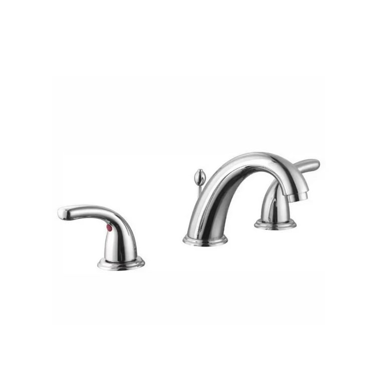 Builders 8 in. Widespread 2-Handle High-Arc Bathroom Faucet in Chrome Builders 8 in. Widespread 2-Handle High-Arc Bathroom Faucet in Chrome