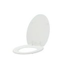 thumbnail image 1 of Glacier Bay Elongated White Molded Wood Toilet Seat, 1 of 10