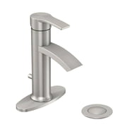 Glacier Bay Garrick Single Hole Single Handle Bathroom Faucet in Brush Nickel