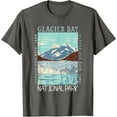 thumbnail image 1 of Glacier Bay National Park Alaska Distressed Vintage Unisex T-Shirt for Men Women Kids Toddler,Charcoal Color,Size L, 1 of 5