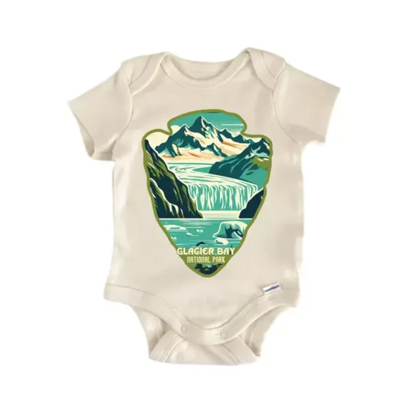 Glacier Bay National Park Baby Boy Girl Clothes Infant Bodysuit Cute Newborn Cute Baby Onesie, BABY BODYSUIT LAT 4424