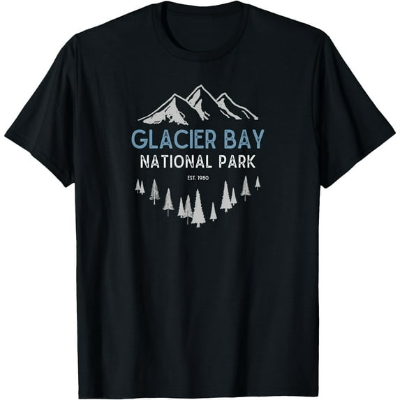 Glacier Bay National Park Vintage Alaska Unisex T-Shirt for Men Women Kids Toddler