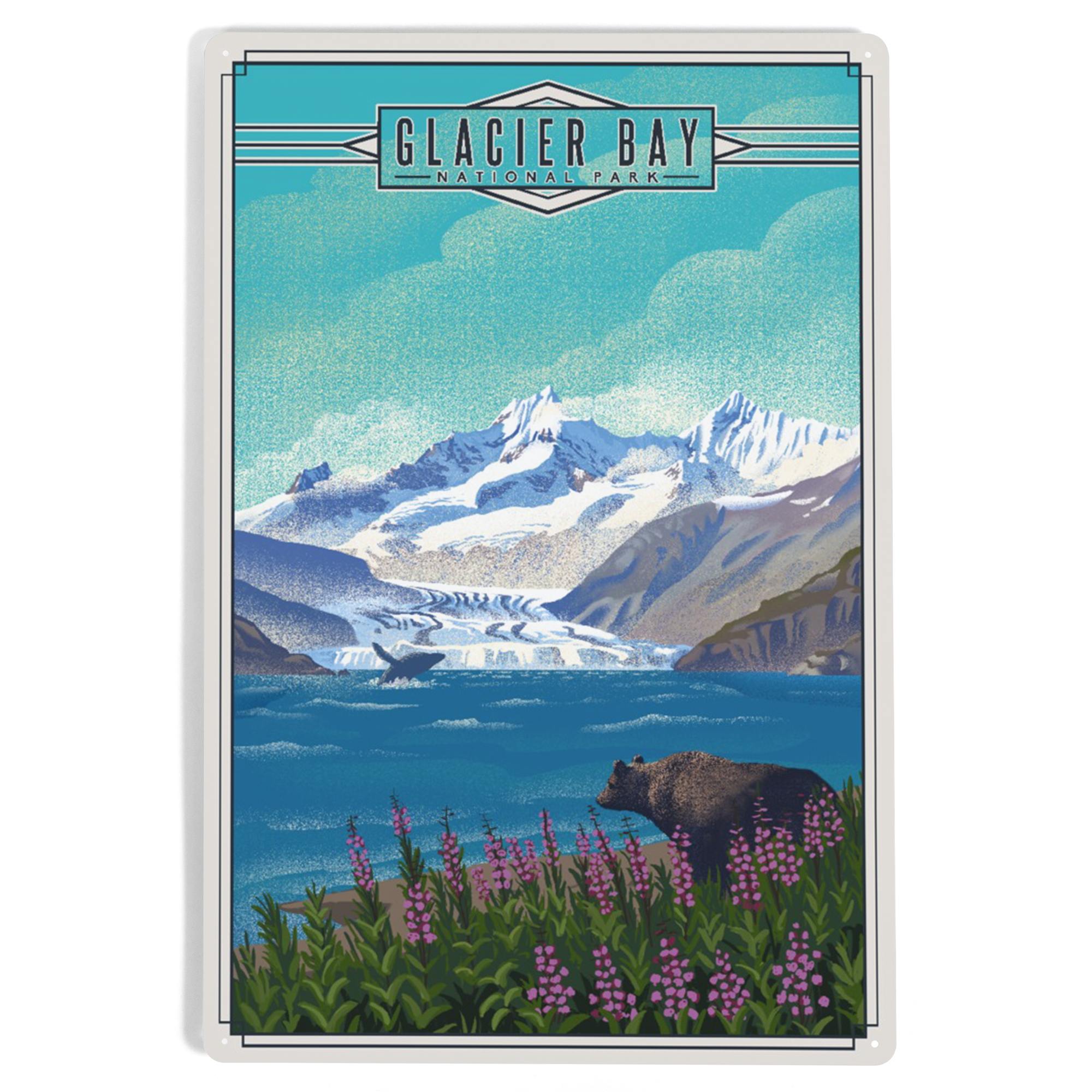 Glacier Bay National Park and Preserve, Alaska, Lithograph National ...