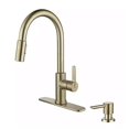 thumbnail image 1 of Glacier Bay Paulina Single Handle Pull Down Sprayer Kitchen Faucet Matte Gold, 1 of 7