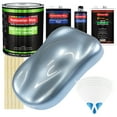 thumbnail image 1 of Glacier Blue Metallic Gallon Kit Low VOC URETHANE BASECOAT Car Auto Paint Kit, 1 of 6
