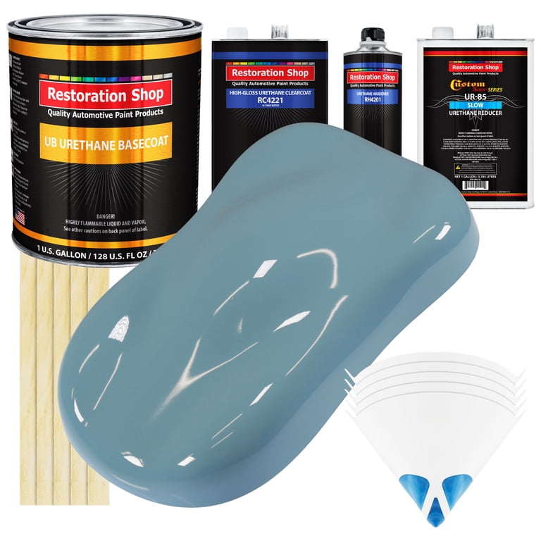 GM WA3075 Monaco Blue Basecoat Clearcoat Complete Gallon Kit – Auto Paint HQ