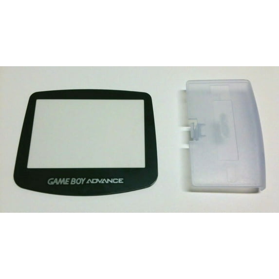 Glacier Clear Ice Blue Nintendo Game Boy Advance (GBA) Replacement Battery Cover Lid + Screen