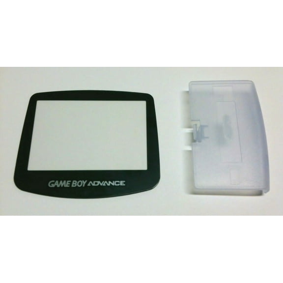 Glacier Clear Ice Blue Nintendo Game Boy Advance (GBA) Replacement Battery Cover Lid + Screen