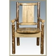 thumbnail image 1 of Glacier Country Captains Chair with Laser Engraved Bronc Design, 1 of 1