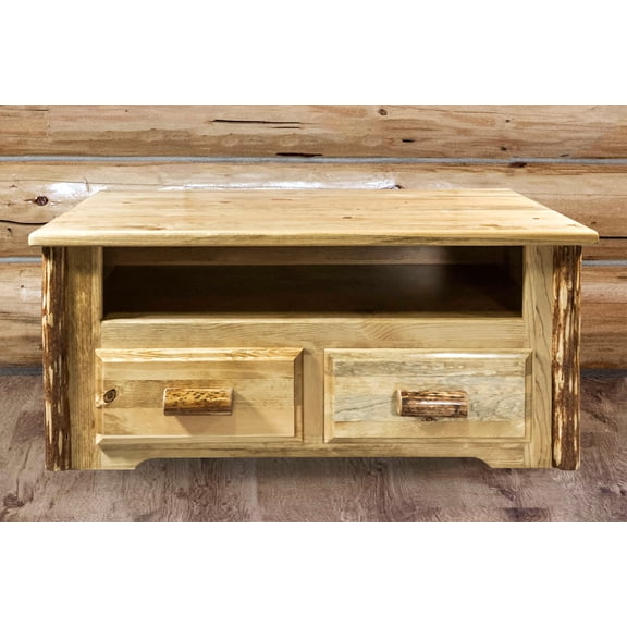 Glacier Country Collection Coffee Table w/ 2 Drawers