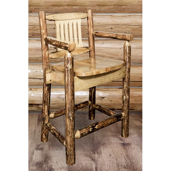 Glacier Country Collection Counter Height Captain's Barstool