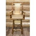 thumbnail image 1 of Glacier Country Collection Counter Height Swivel Captain's Barstool - Buckskin Upholstery, 1 of 6