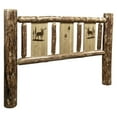 thumbnail image 1 of Glacier Country Collection King Headboard w/ Laser Engraved Elk Design, 1 of 5