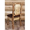 thumbnail image 1 of Glacier Country Collection Side Chair - Saddle Upholstery, w/ Laser Engraved Bear Design, 1 of 11