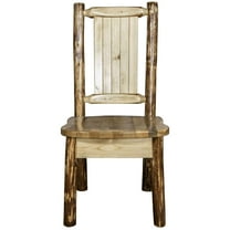 Glacier Country Collection Side Chair w/ Laser Engraved Pine Tree Design