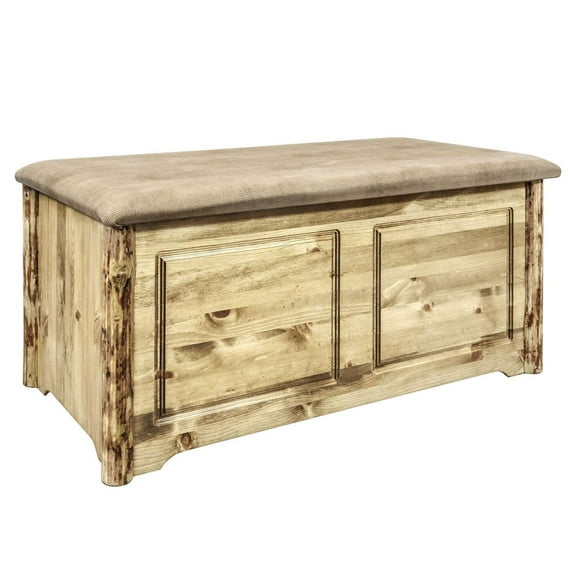 Glacier Country Collection Small Blanket Chest, Buckskin Upholstery