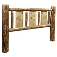 thumbnail image 1 of Glacier Country Collection Twin Headboard w/ Laser Engraved Wolf Design, 1 of 4
