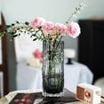 thumbnail image 1 of Glacier Cup Vase | Modern Glass Flower Vase for Home Decor | 9.65 Inch Tall Black or White Decorative Vase | 1 Piece, 1 of 6