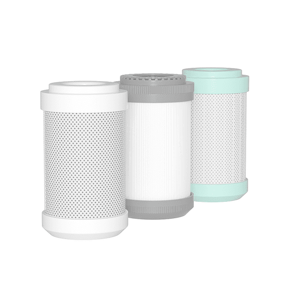 Glacier Fresh Replacement cartridges for RV Water Filter System, 0.2 Micron High Flow, Tasty Granular Activated Carbon and Sediment Longevity