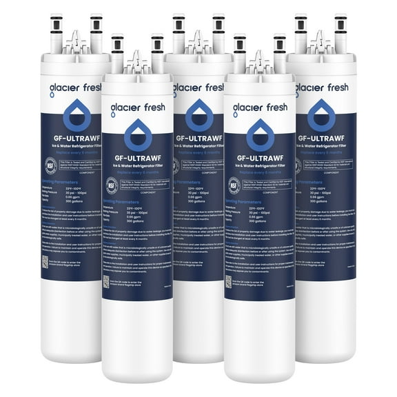 Glacier Fresh Replacement for Frigidaire ultrawf,Pure Source Ultra, 9999, 469999, 46-9999, A0094E28261 Refrigerator Water Filter,Pack of 5