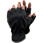 Glacier Glove Cold River Fingerless Softshell Gloves - Large - Black