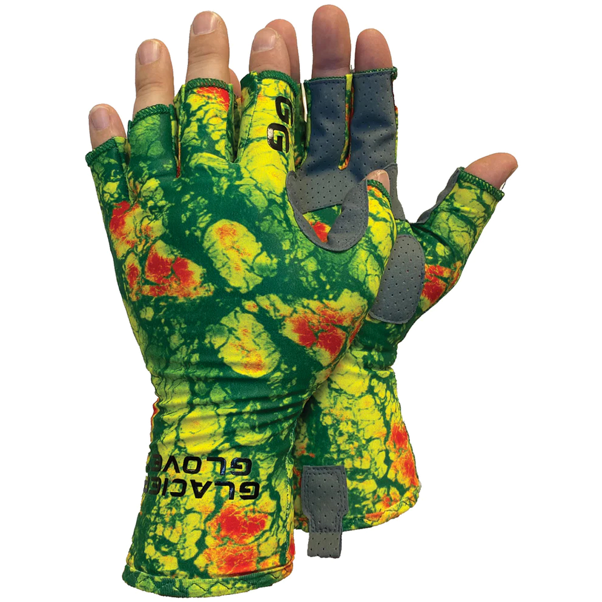 Glacier Glove Islamorada Fingerless Sun Gloves Small Rasta