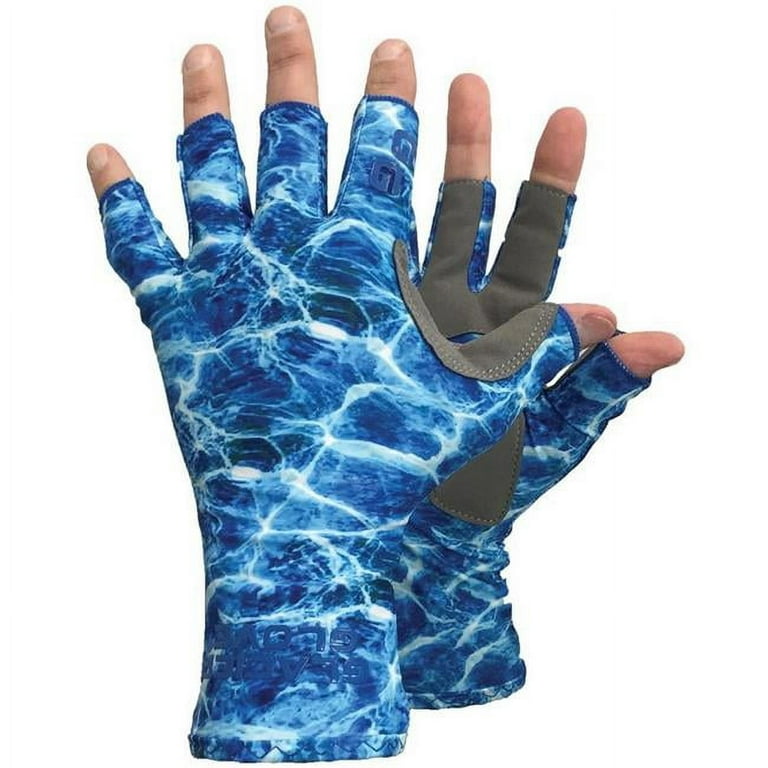 Glacier Glove Islamorada Fingerless Sun Gloves - XL - Rasta