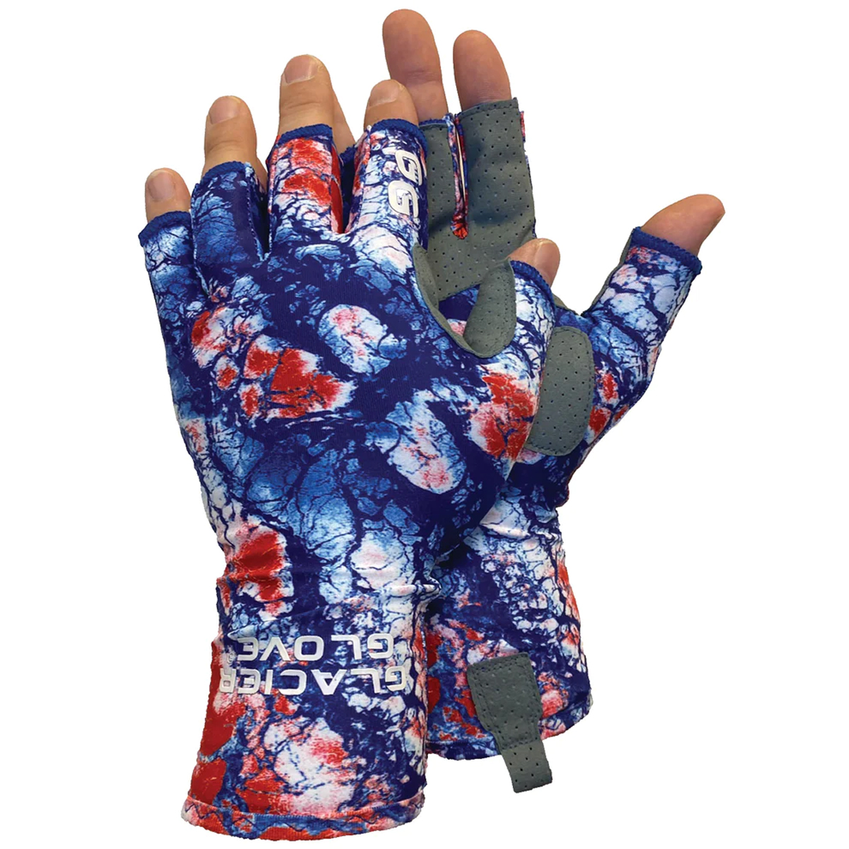 Glacier Glove Islamorada Fingerless Sun Gloves XL Patriot