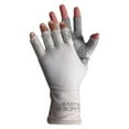 thumbnail image 1 of Glacier Lightweight Fingerless Synthetic Leather Gloves, Palm Gray, M, 1 of 7