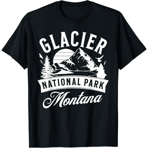 Glacier Montana Nature Mountains Hiking Outdoors T-Shirt