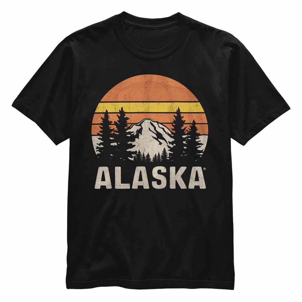 Glacier Mountain Landscape Alaskan Wildlife Alaska Moose TShirt